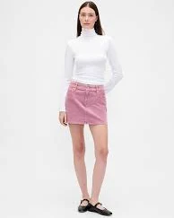 Corduroy Mini Skirt
