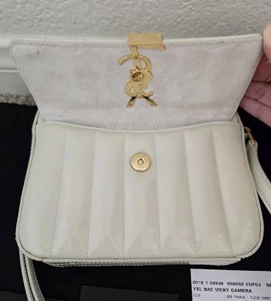 Ysl Vicky Camera Bag Patent Leather Crossbody Beautiful