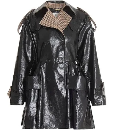 Chloe Women's Double-Breasted Linen Trench Coat