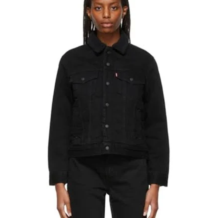 Ex-boyfriend Trucker Jacket In Black