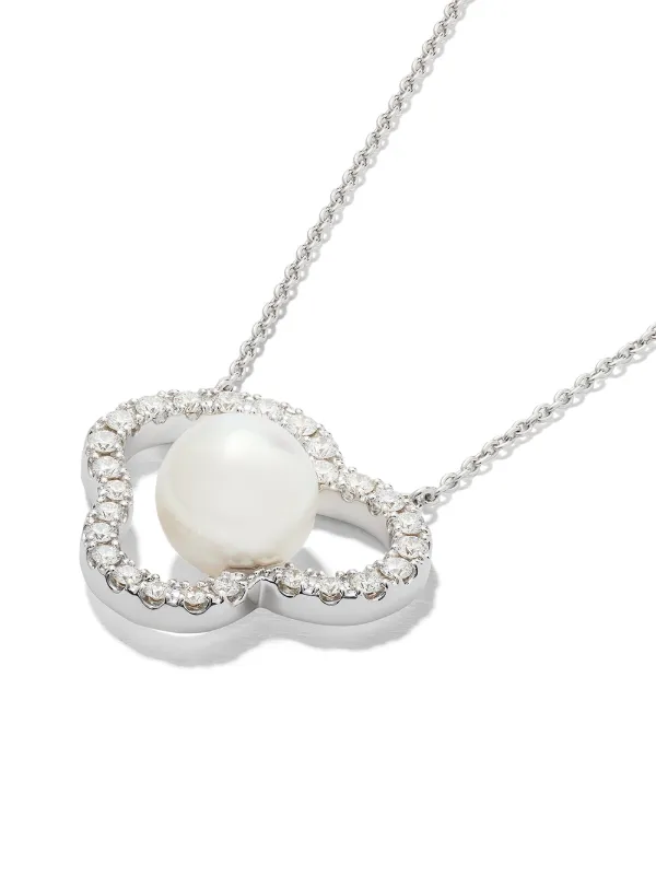 Diamond And Akoya Pearl Pendant