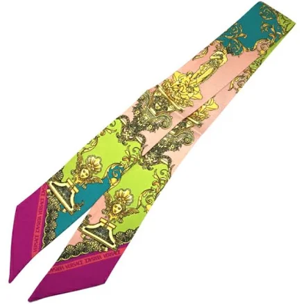 Versace Barocco Silk Scarf Tie