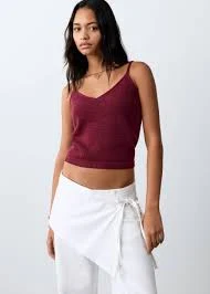 Knit strap top
