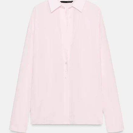 Zara Oversized Tie Shirt
