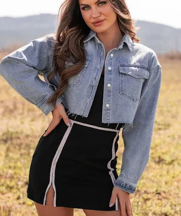 Women's My Lucky Break Denim Crop Jacket