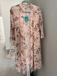 Posh Peanut Floral Bamboo Robe