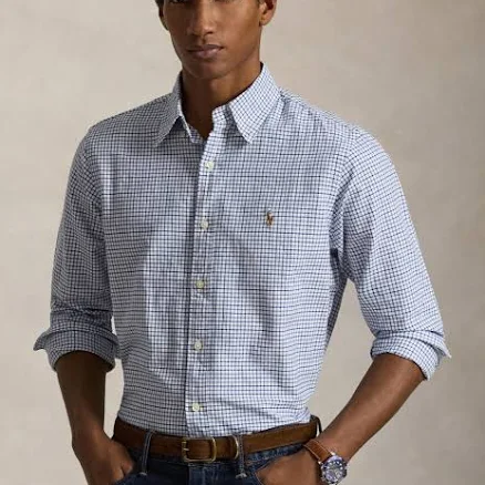 Polo Ralph Lauren Men's Plaid Classic Fit Oxford Shirt