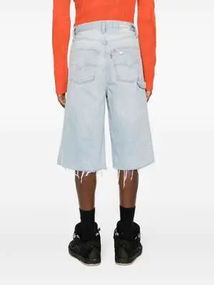 Knee-length Denim Shorts