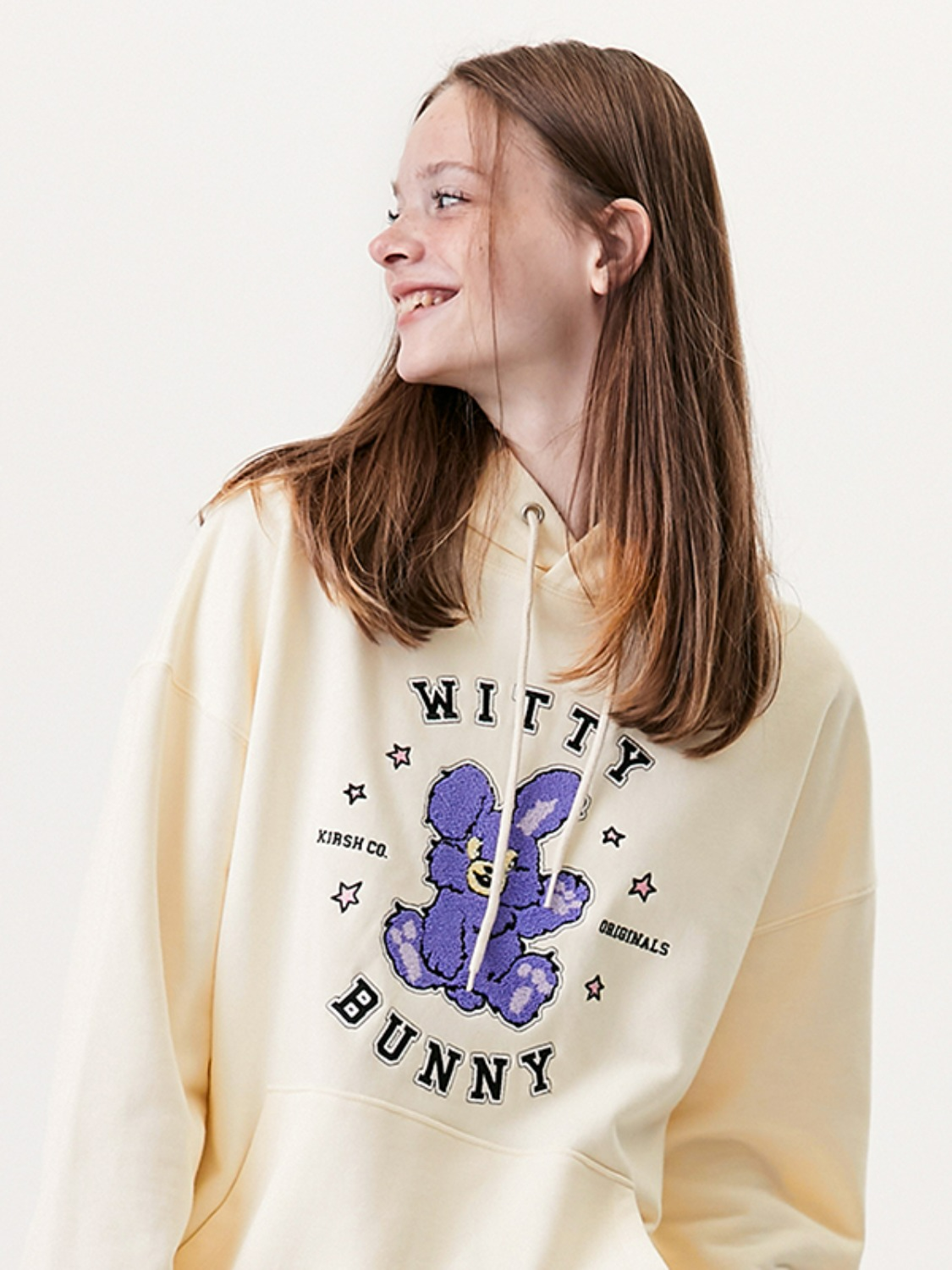 WITTY BUNNY HOODIE KA [IVORY]