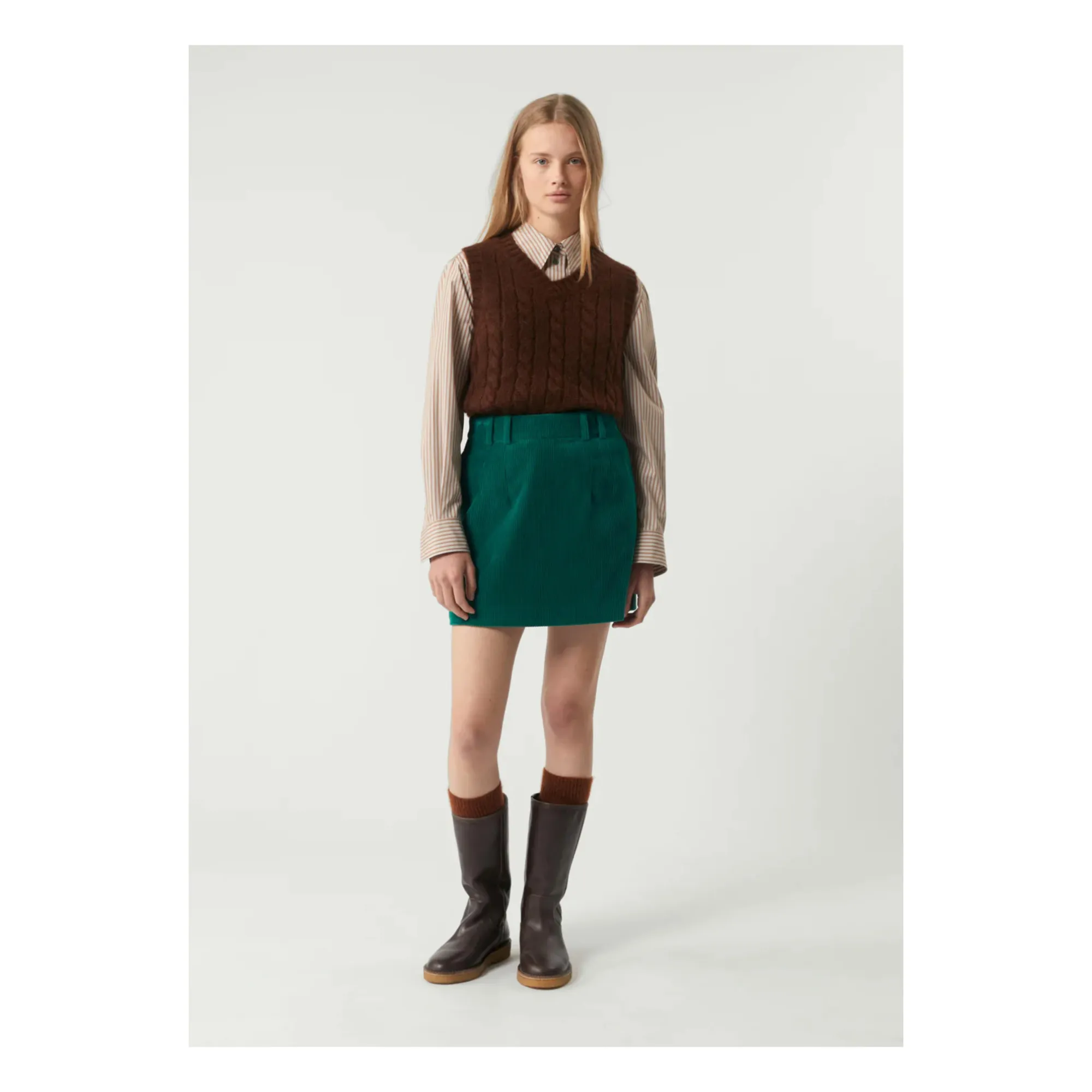 Grimm Corduroy Midi Skirt