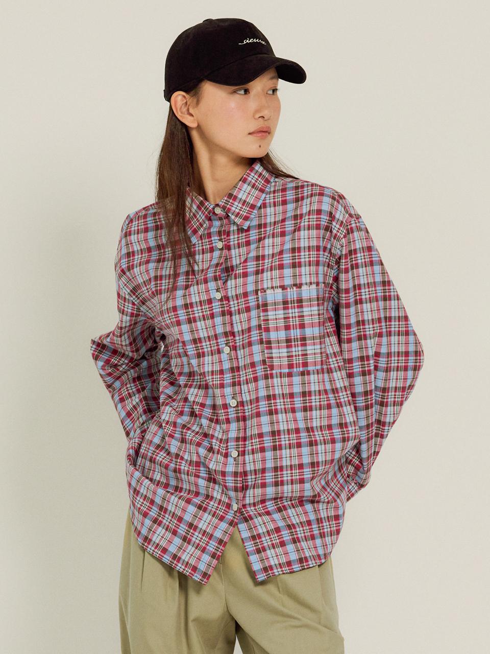 Check Hellen Shirt [Red]