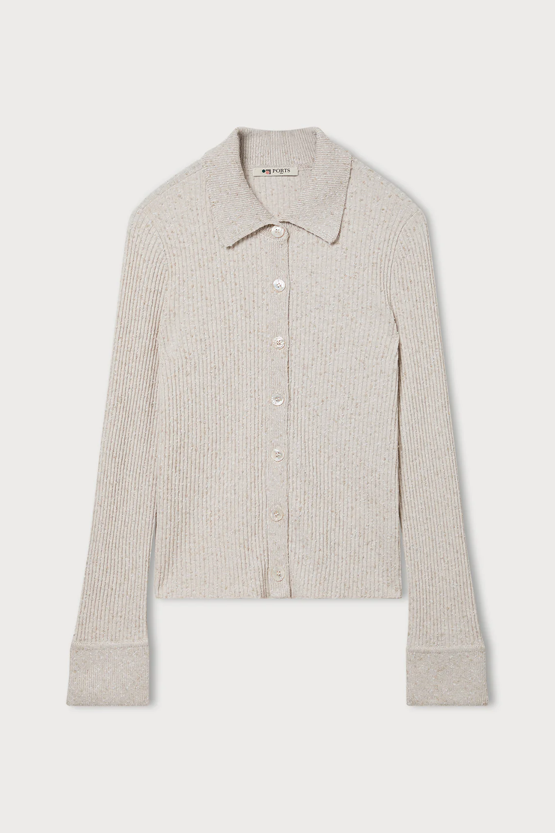 Ribbed Button-up Cardigan