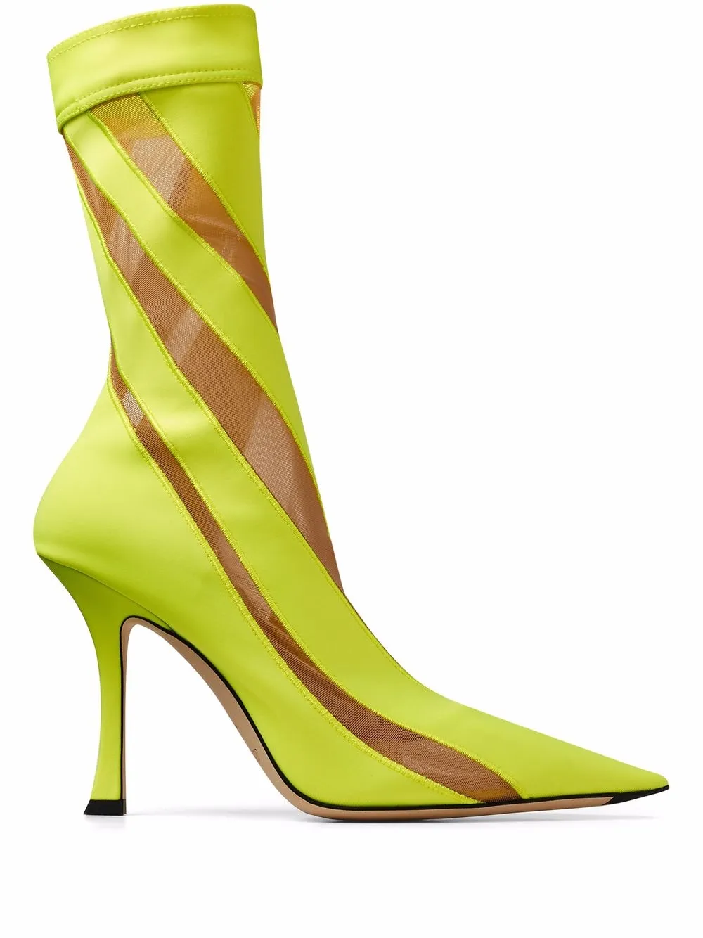Mesh Panelled Ankle Boots
