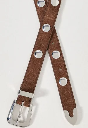 Anthropologie Studded Western Belt