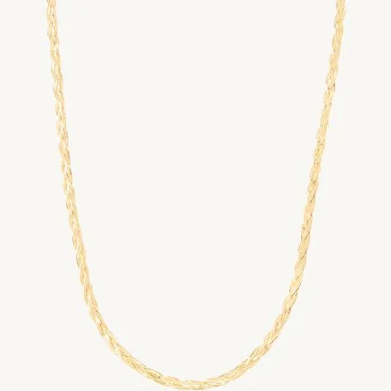 Jenny Slate x Catbird Jewelry 14k Yellow Gold Entwined Braided Chain Necklace
