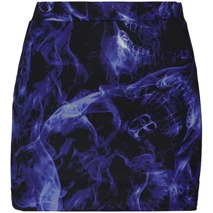 Vetements, Printed miniskirt, Women, Blue, US 6, Skirts, Materialmix