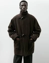 Melton Half Duffle Coat Brown
