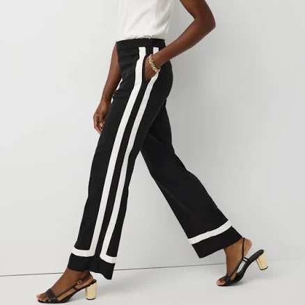 White House Black Market Women's Riley High-Rise Colorblock Trousers