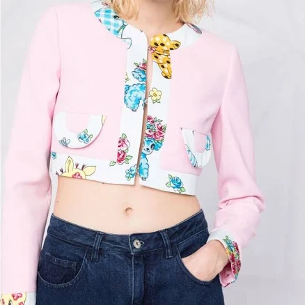 Moschino Calico Animals Blazer Women's