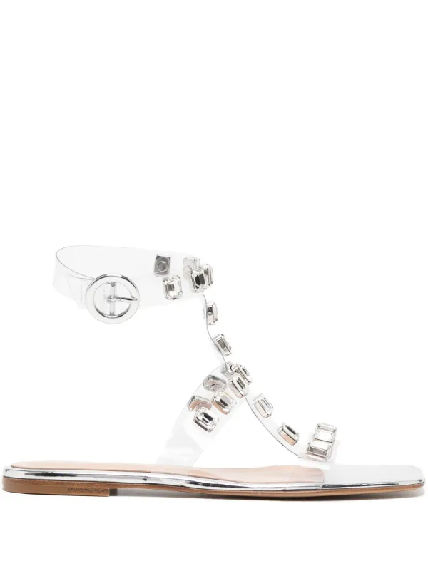 Crystal-Embellished Sandals