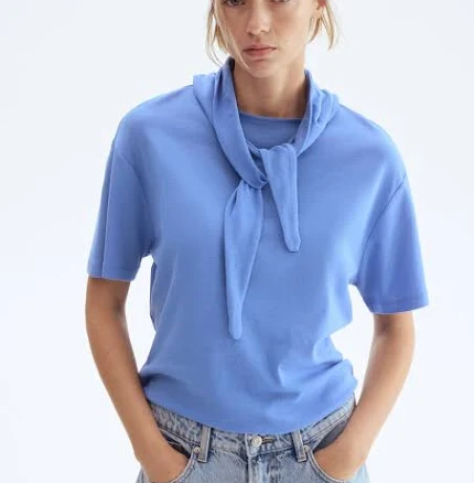 H&M Ladies Top with Scarf Collar