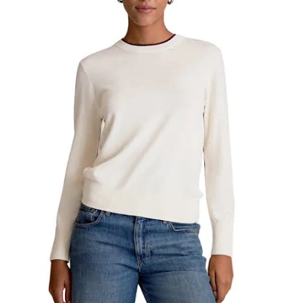M.M.LaFleur Women's Kit Contrast Merino Sweater