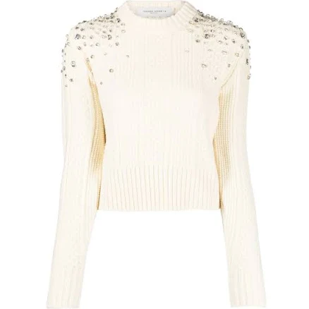 Golden Goose Crystal-embellished Virgin Wool Jumper
