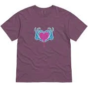 Heart Drip & Bones Hand Heart Tee