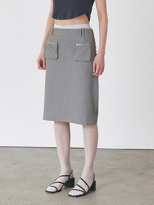 Utility Pocket Midi Skirts