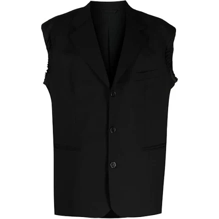 Raf Simons Men's Single-breasted Sleeveless Blazer