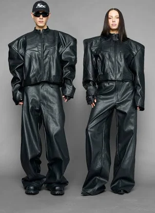 Power Shoulder Moto Jacket
