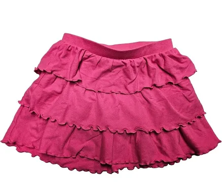 Little Miss Attitude Pink Tiered Skirt Soft Lightweight Fabric Elastic