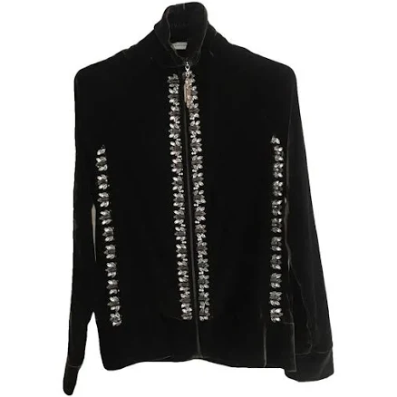 Wales Bonner Velvet Jacket with Crystal Embellishment