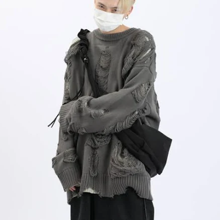 MaxDstr Ripped Grunge Sweater