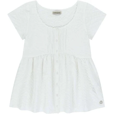 【coyseio】pintuck Blouse White