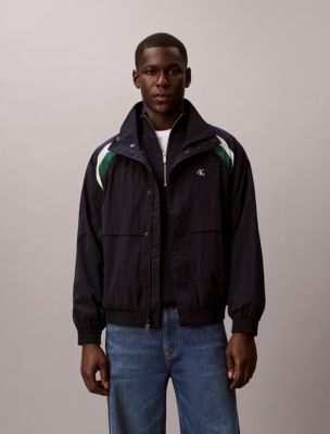 Color Block Track Jacket Deep Green
