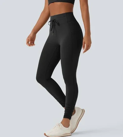 Halara Halara UltraSculpt High Waisted Drawstring Tummy Control Yoga Leggings with Pockets
