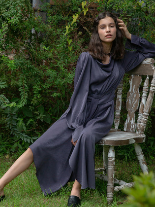 Drape Volume Dress