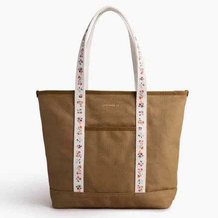 Rifle Paper Co. Ditsy Dahlia Canvas Carry All