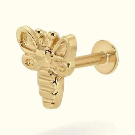14k Gold Flying Bee Earrings