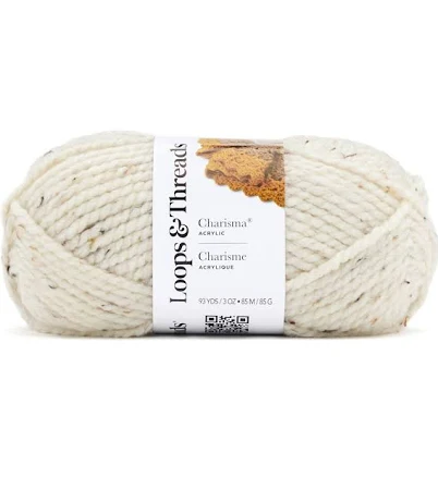 Charisma Tweed Yarn by Loops & Threads in Cream | 3 oz | Michaels
