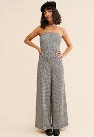 Maeve Houndstooth Knit Jumpsuit