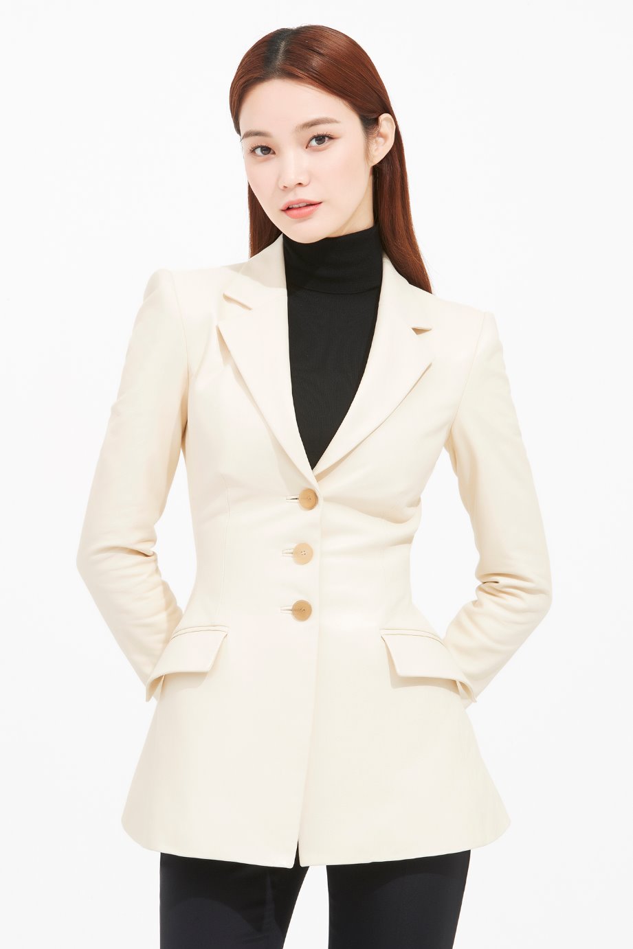SLIM LINE TAILORED LEATHER JACKET