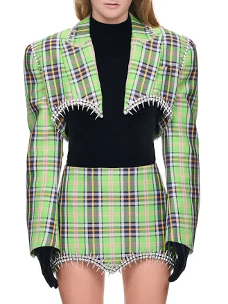 AREA H. Lorenzo Crystal Spike Blazer