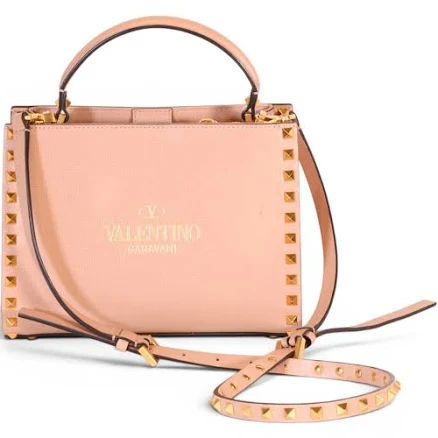 Valentino Garavani Rockstud Alcove Antique Pink Pre-owned Tote Bag for Women