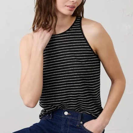 Women's Linen-Blend Racer Back Tank