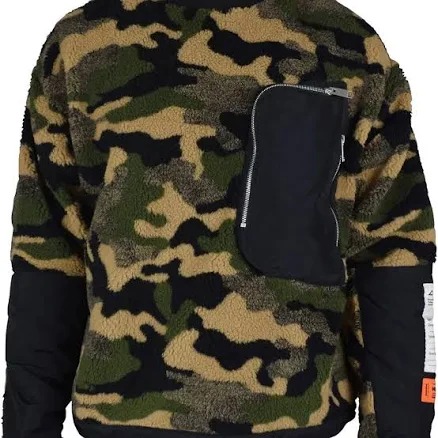 Heron Preston Shirts | Heron Preston Camouflage Sweater | Color: Black/Tan | Size: M | Dripalottez555's Closet