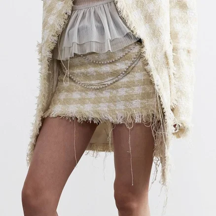 Pearl Chain Skirt