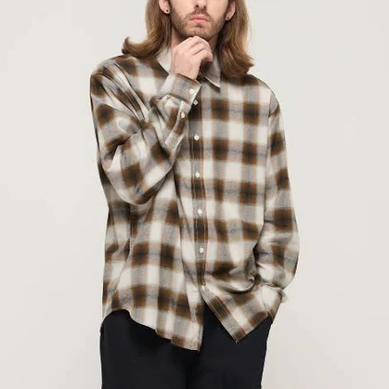 CARGOBROS Loose Fit Flannel Check Shirt