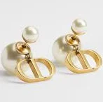 DIOR Tribales Antique Gold-finish Earrings
